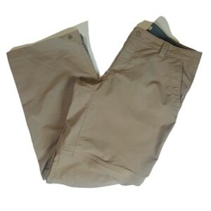 Gander Mtn Pants Womens 10R Tan Convertible‎ Hiking Outdoors Lightweight Zip Off